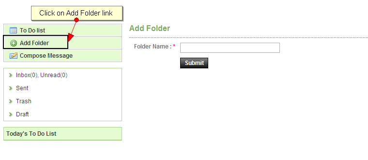 Add Folder ফর্ম — Screen B7