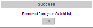 Removed from Watch List বার্তা — Screen D4