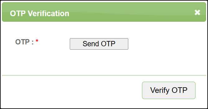 OTP Verification পপ-আপ — Screen D32