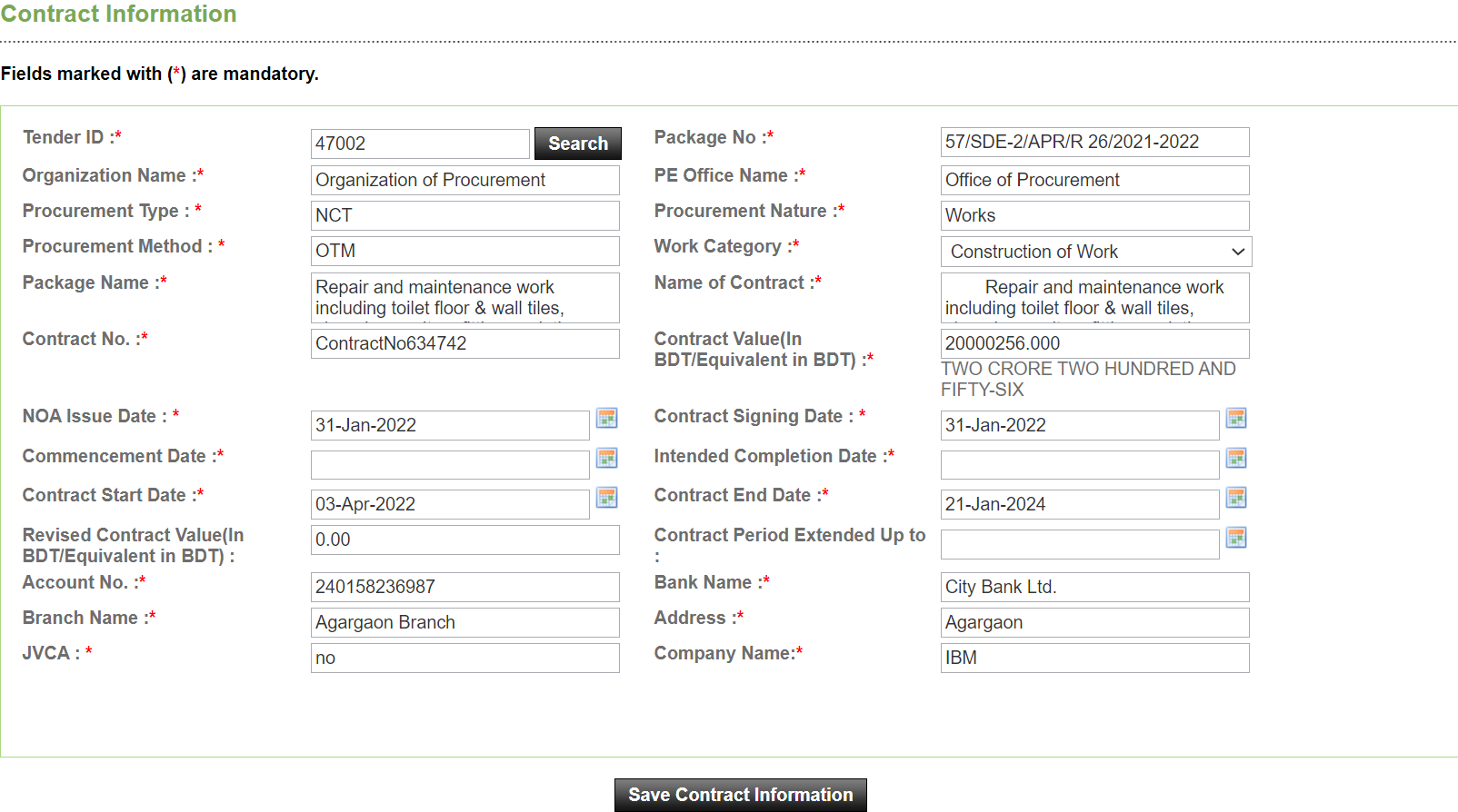 Add Litigation Detail — Screen G102