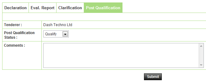 Post Qualification